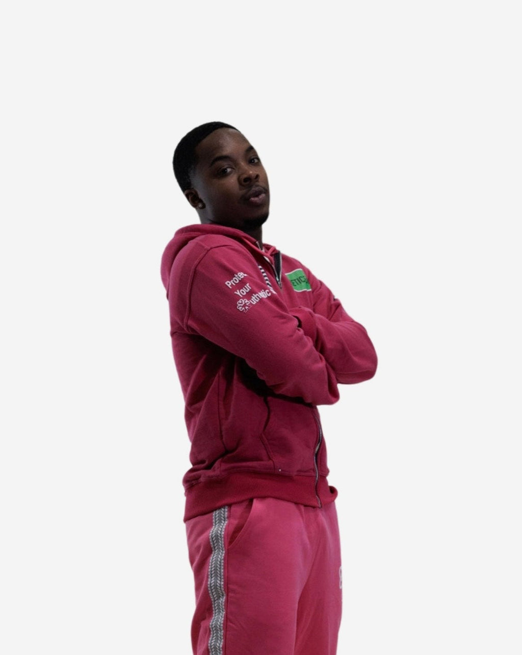 Racer Hoodie Pink Men