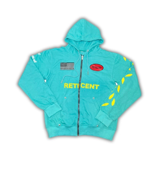 Racer Hoodie Turquoise