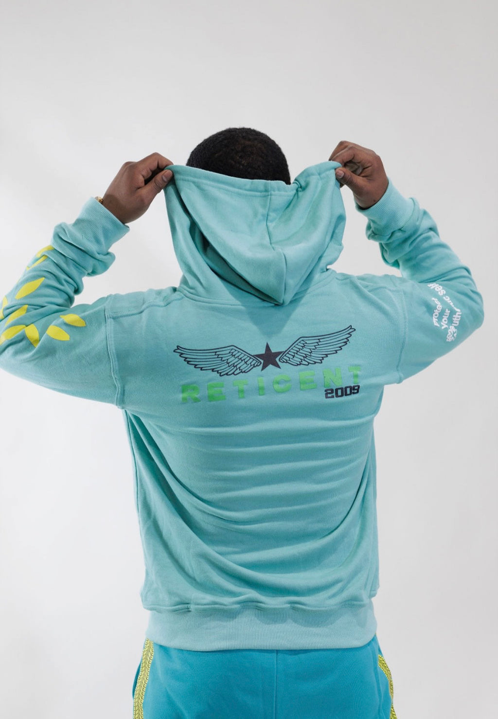 Racer Hoodie Turquoise Men